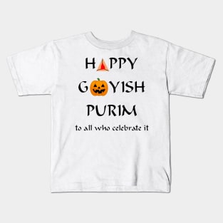 Happy Goyish Purim Kids T-Shirt